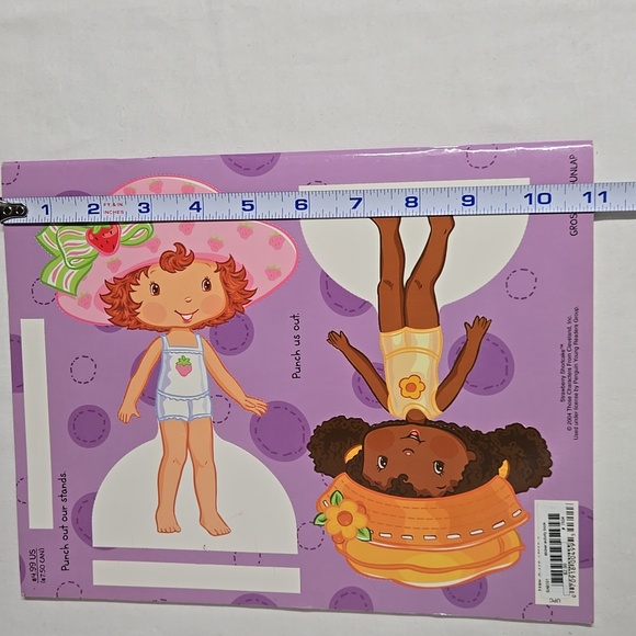 Vintage Strawberry Shortcake Berry Pretty Fashions 2 Paper Dolls Outfits Sticker - Picture 13 of 16